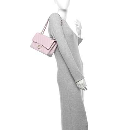 Chanel Caviar Quilted Medium Double Flap Light Pink 2 of 13