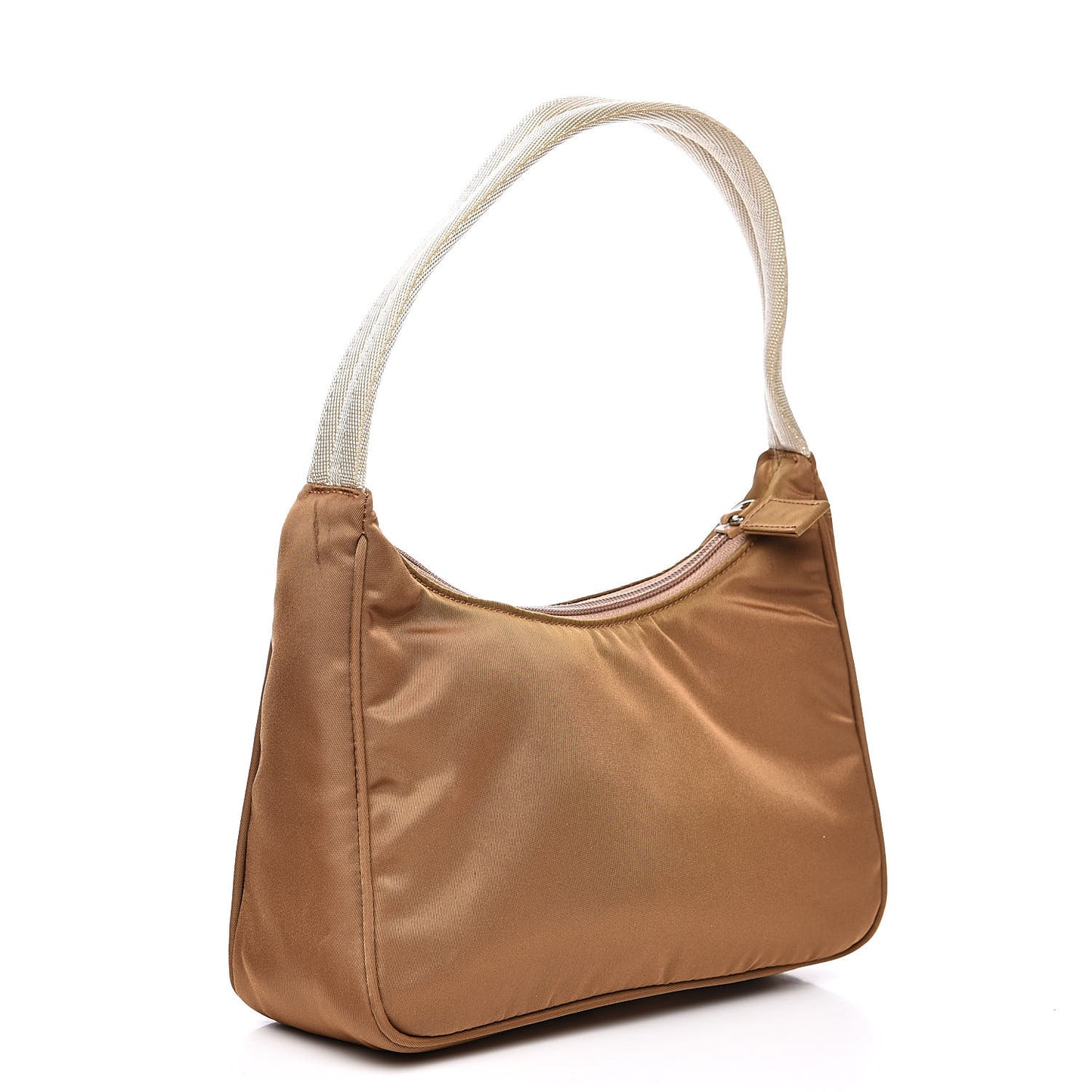 Tessuto Nylon Small Shoulder Bag Nocciolo
