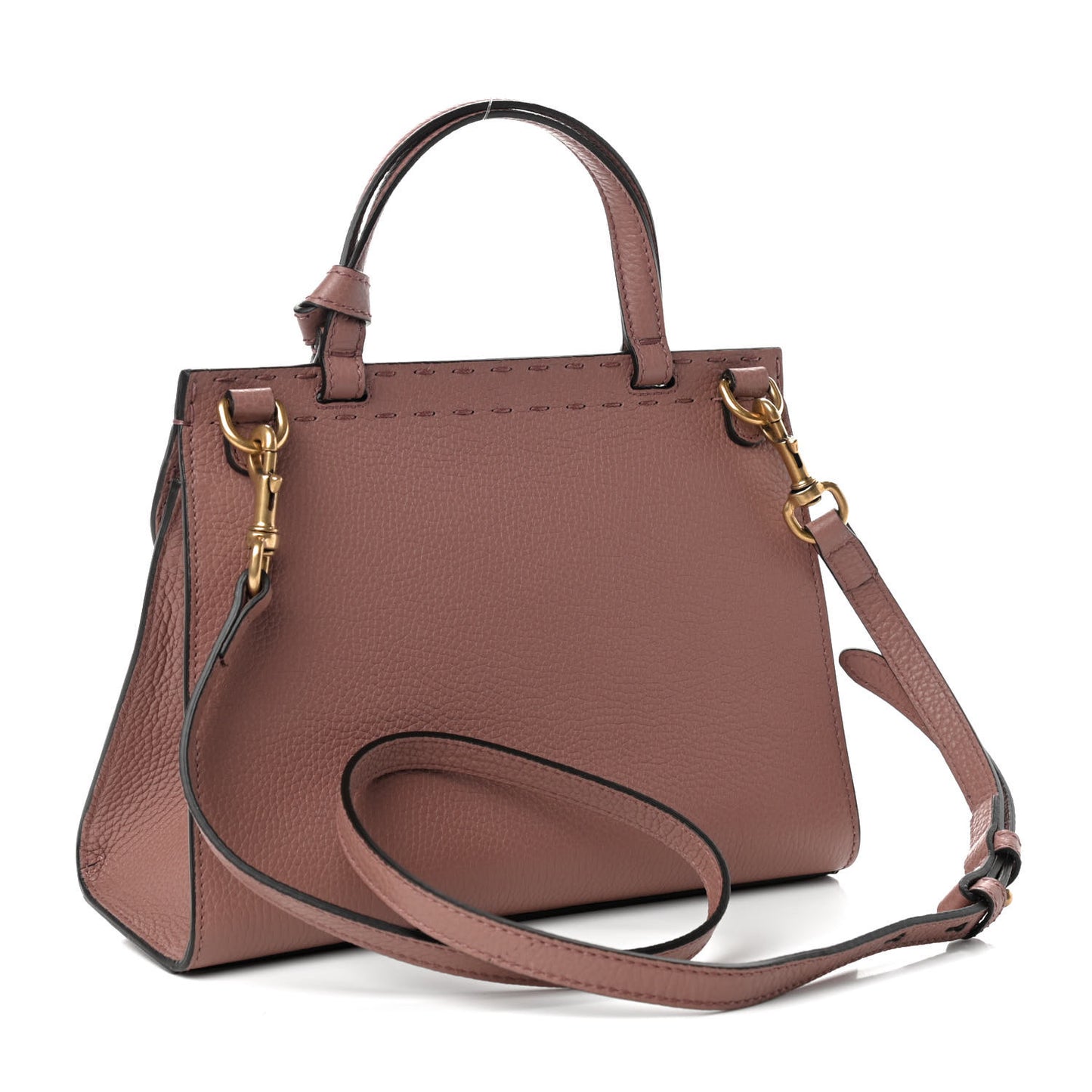 Calfskin Mini GG Marmont Top Handle Bag Rosy Phard