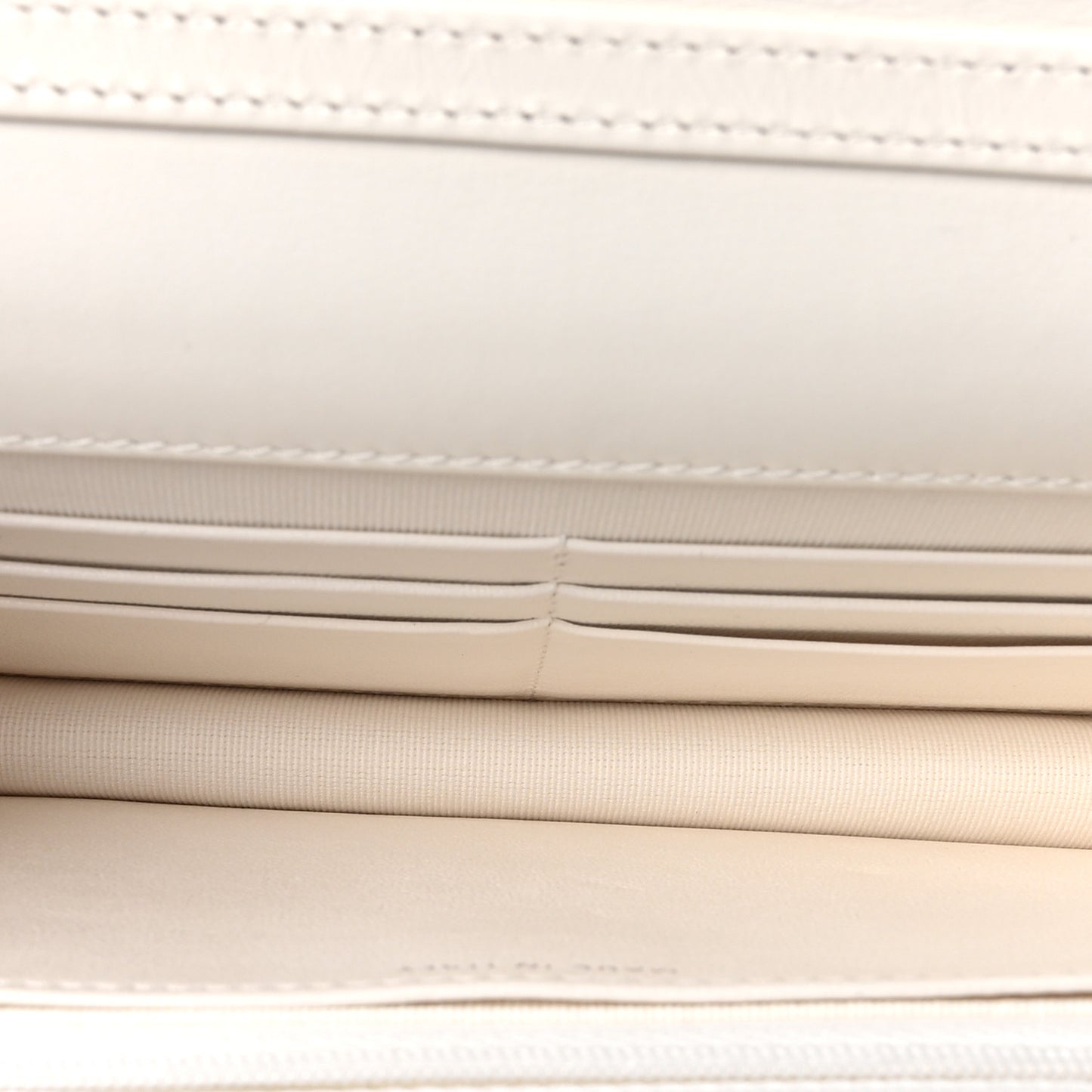 Shiny Lambskin Quilted Monochrome Wallet on Chain WOC White