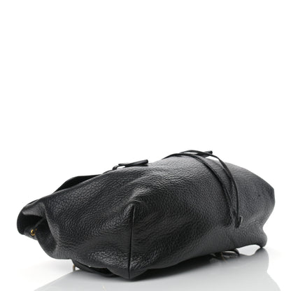 Versace Grained Calfskin Palazzo Medusa Convertible Backpack Black 4 of 8