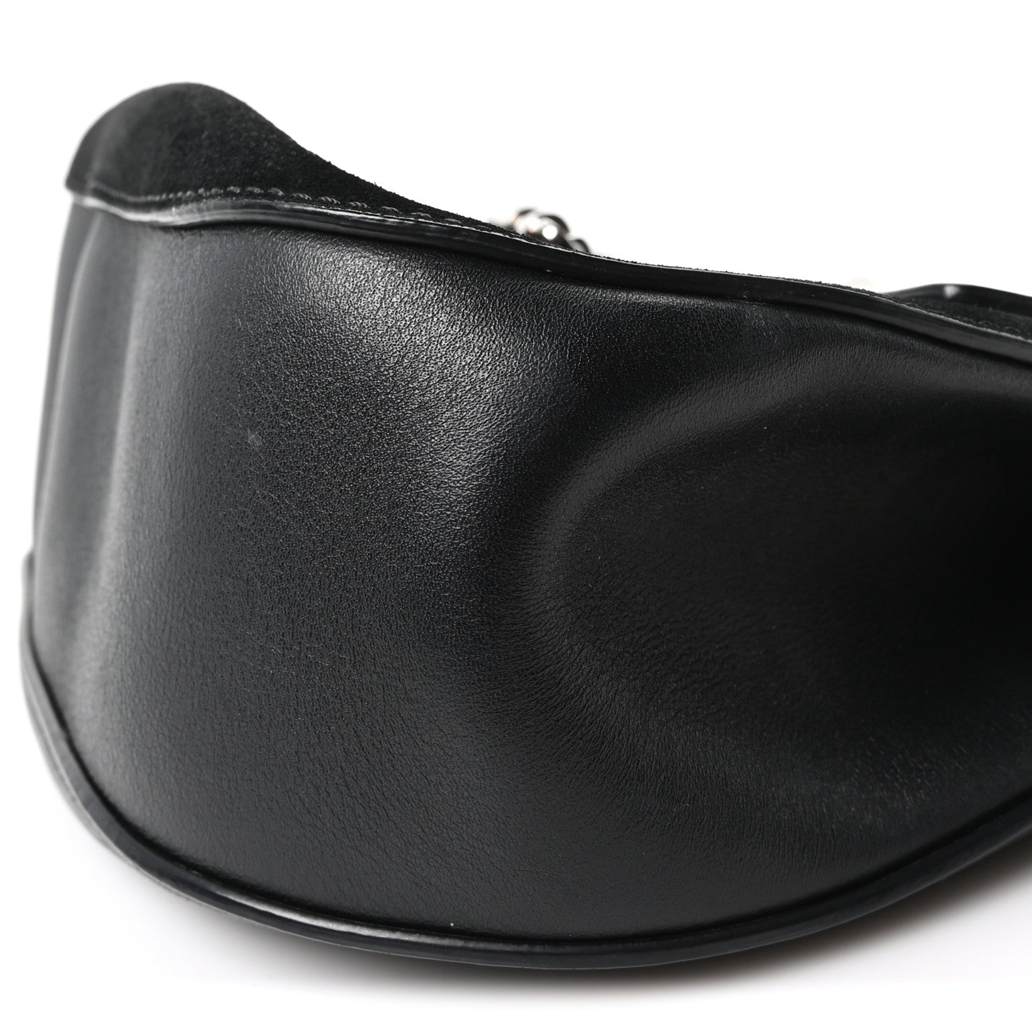 Chloe Suede Smooth Calfskin Drew Shoulder Bag Black 10 of 10