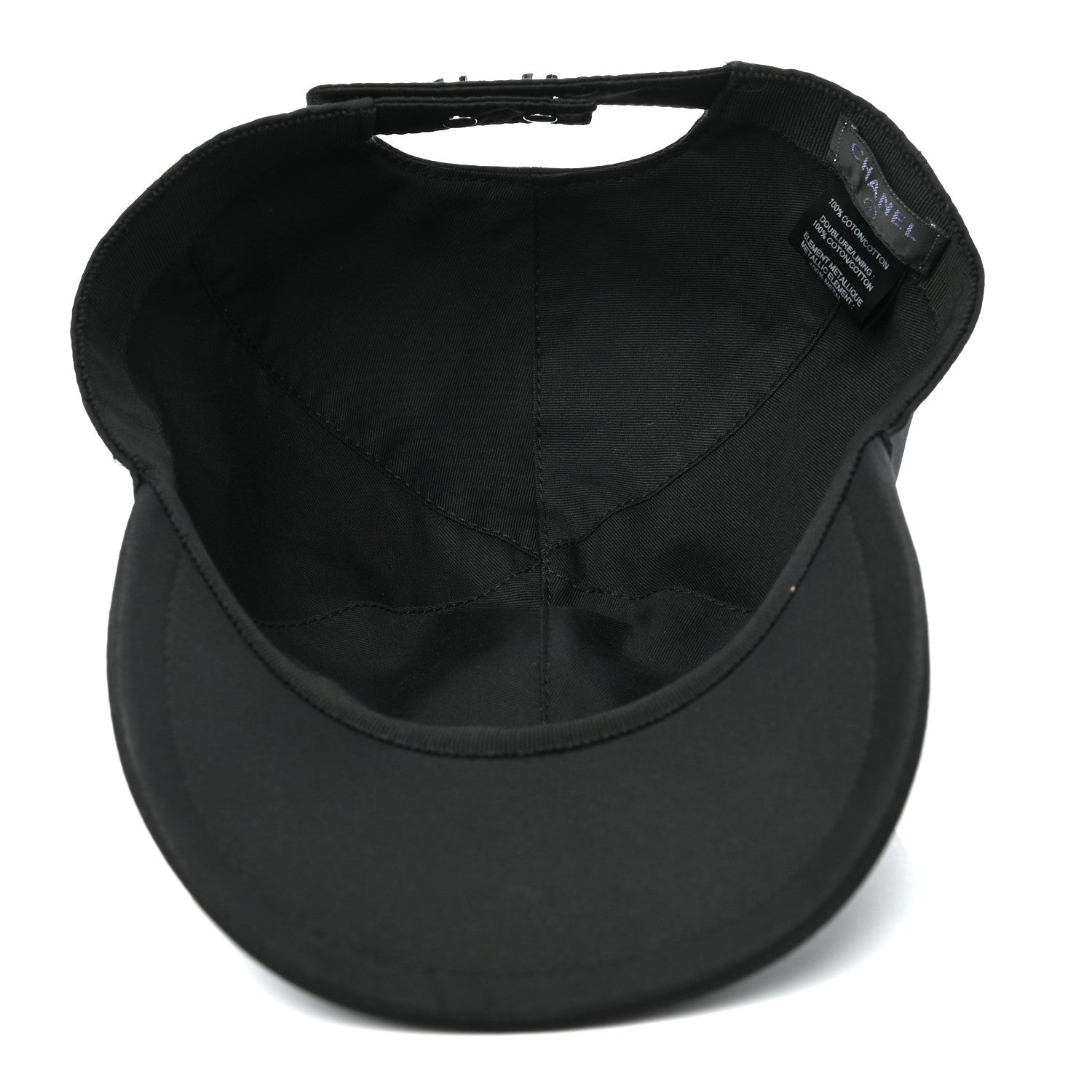 Chanel Cotton CC Cap Hat Black 7 of 8