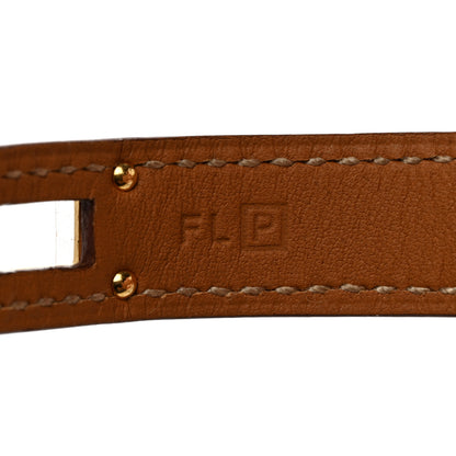 Hermes Epsom Kelly Double Tour Bracelet XS Orange 6 of 7