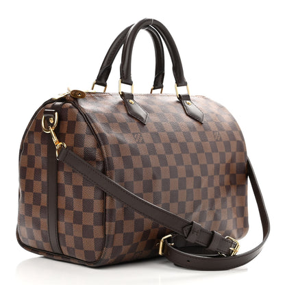 Louis Vuitton Damier Ebene Speedy Bandouliere 30 3 of 10
