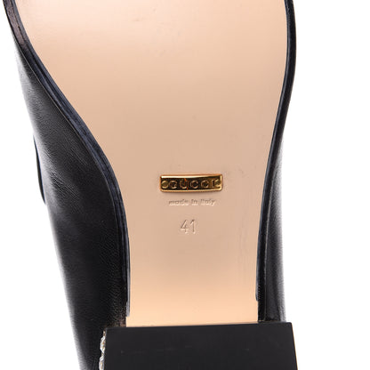 Gucci Goatskin Crystal Womens Horsebit Loafers 41 Black 7 of 10