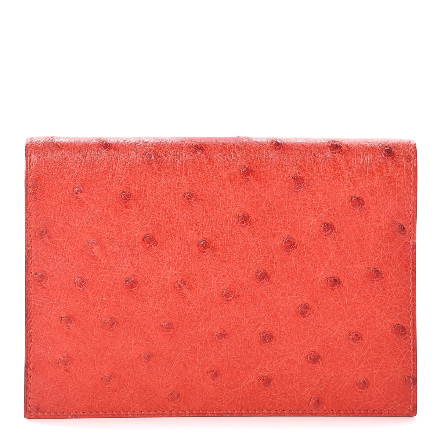 Ostrich Globe Trotter Agenda Cover PM Rouge Vif