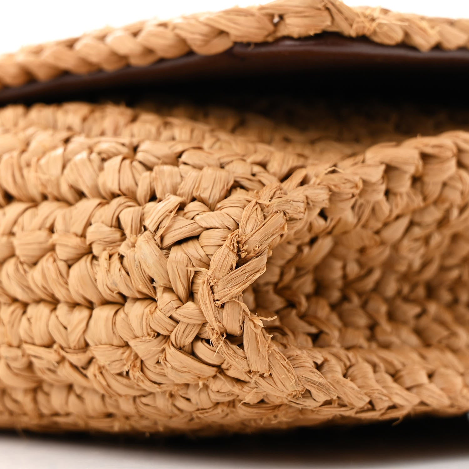 Saint Laurent Raffia Monogram Tassel Kate 99 Dark Nude 10 of 11