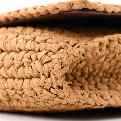 Saint Laurent Raffia Monogram Tassel Kate 99 Dark Nude 10 of 11