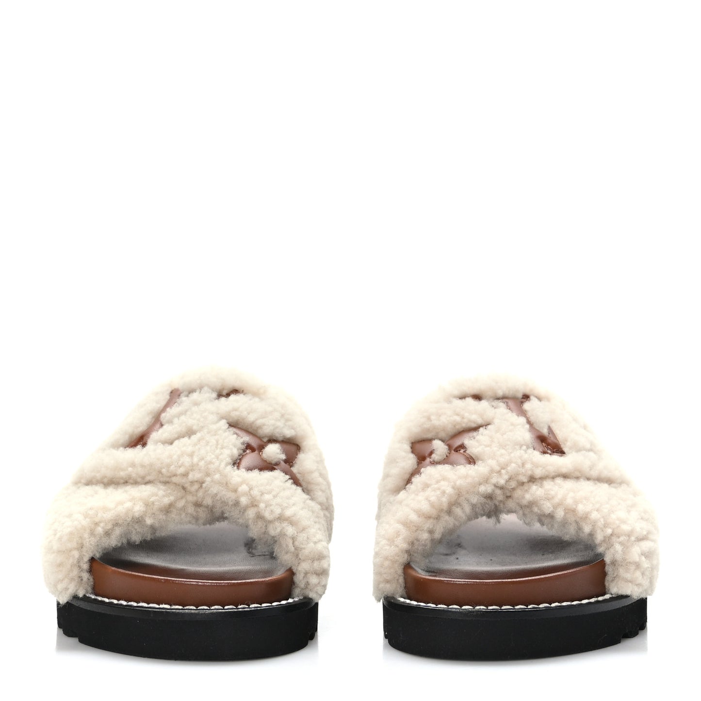 Shearling Paseo Flat Comfort Mule 37 Brown