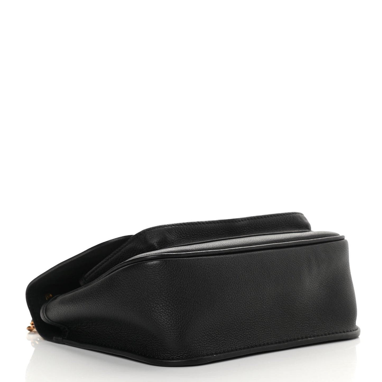 Grained Calfskin Lockme Chain Bag PM Black