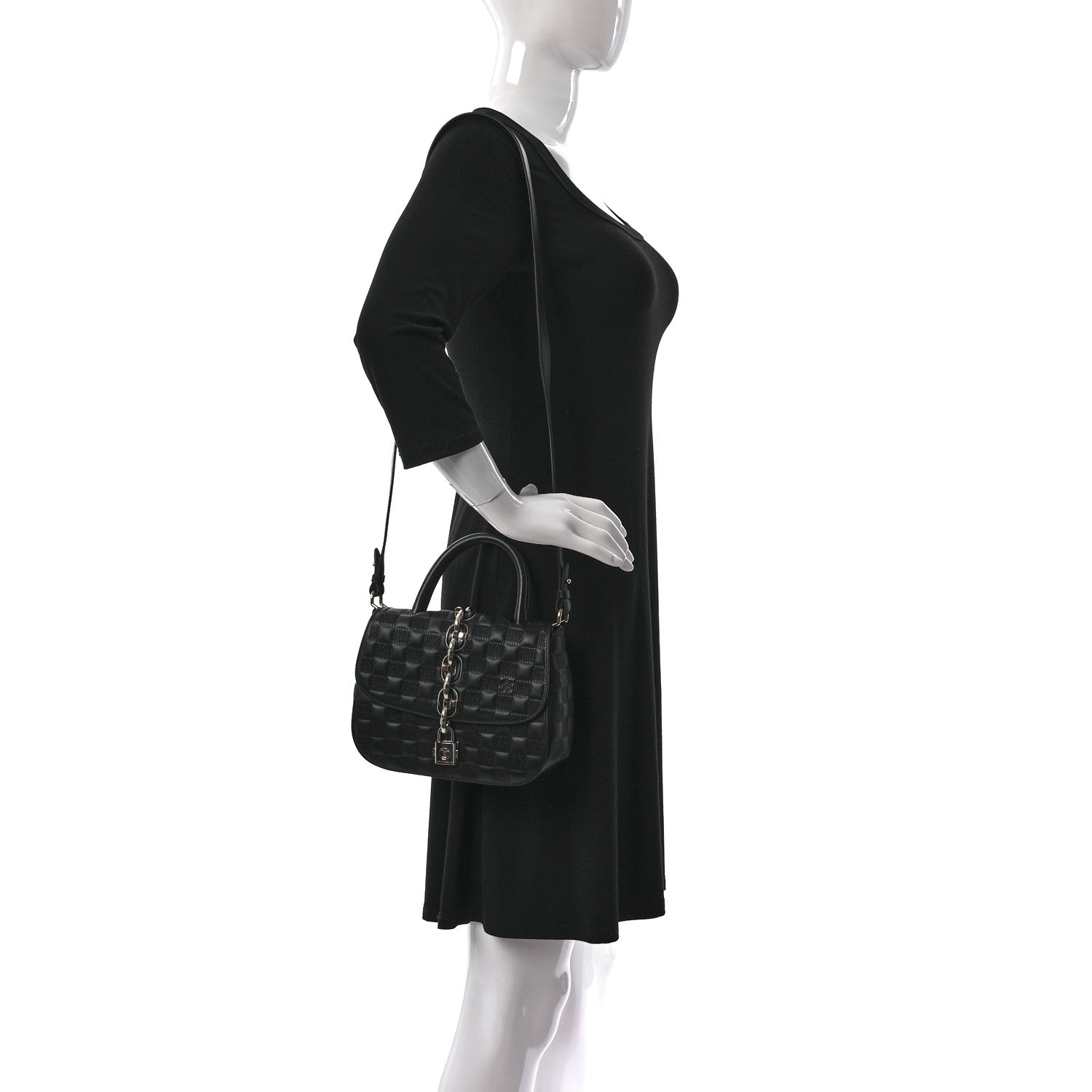 Louis Vuitton Damier Matel Chain It Bag PM Gris 2 of 8