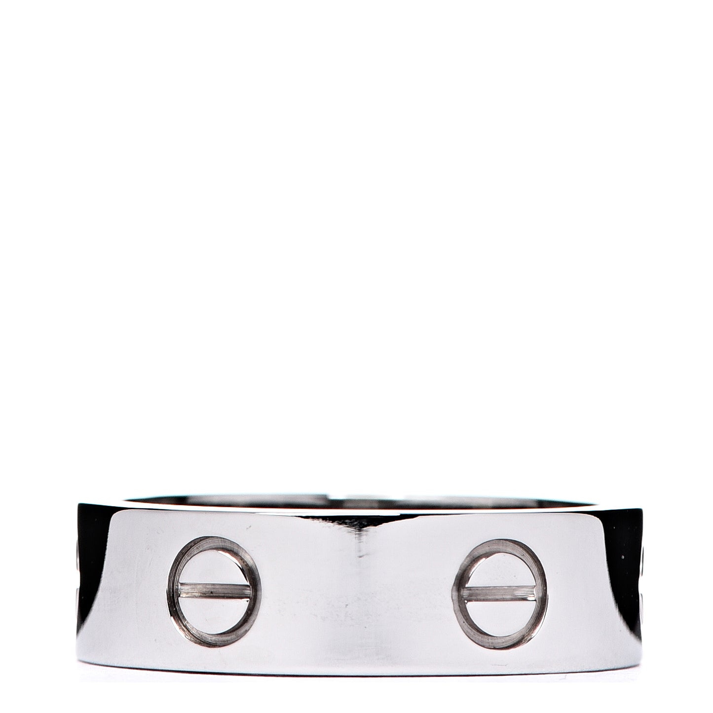18K White Gold 5.5mm LOVE Ring 58 8.25