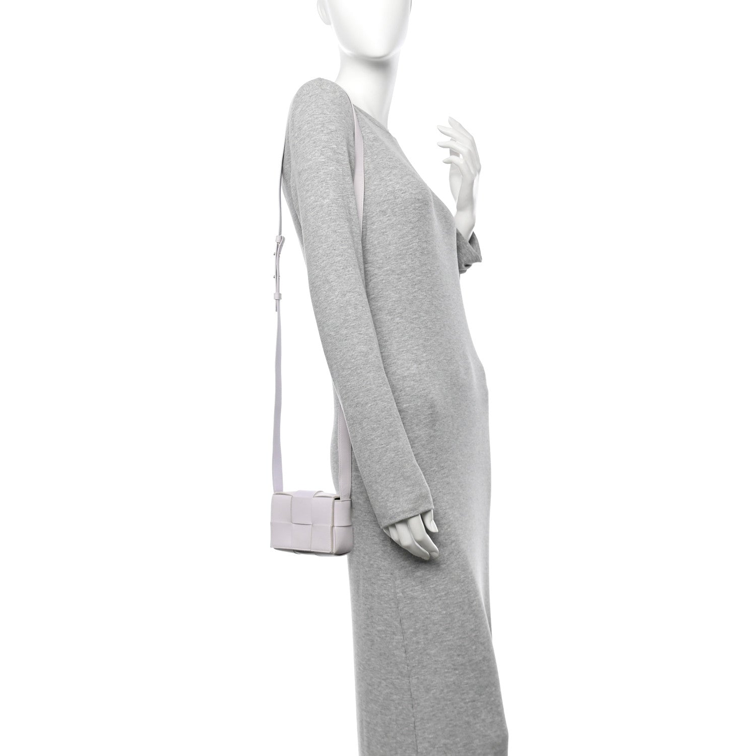 Bottega Veneta Lambskin Maxi Intrecciato Extra Mini Cassette Crossbody Bag Mirth Washed 2 of 11