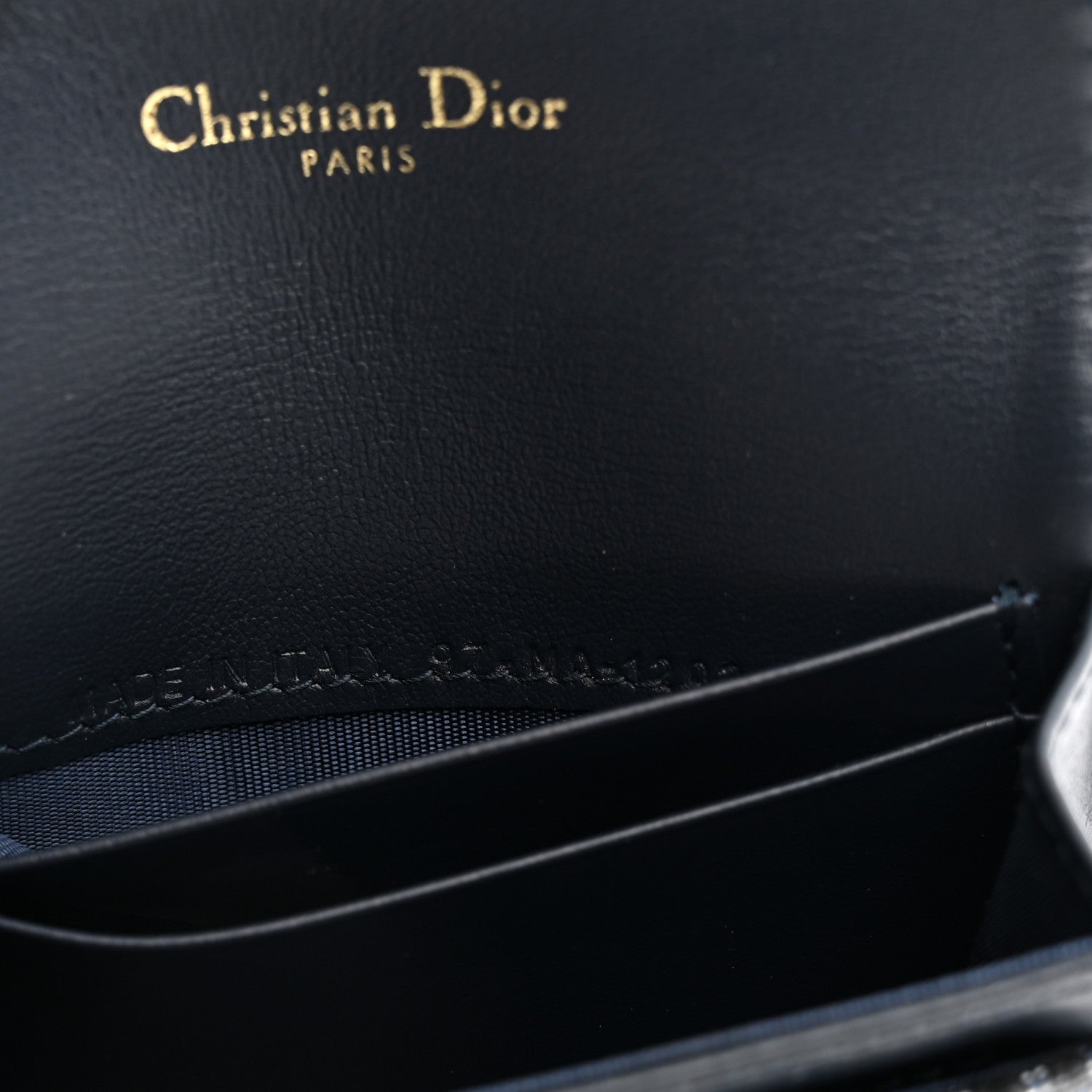 Christian Dior Oblique Saddle Card Holder Blue 7 of 8