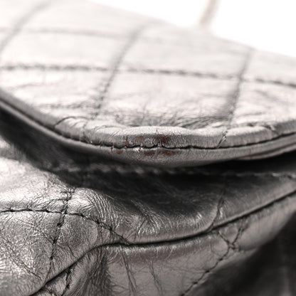 Chanel Metallic Aged Calfskin Quilted 2.55 Reissue 227 Flap Dark Silver 18 of 21
