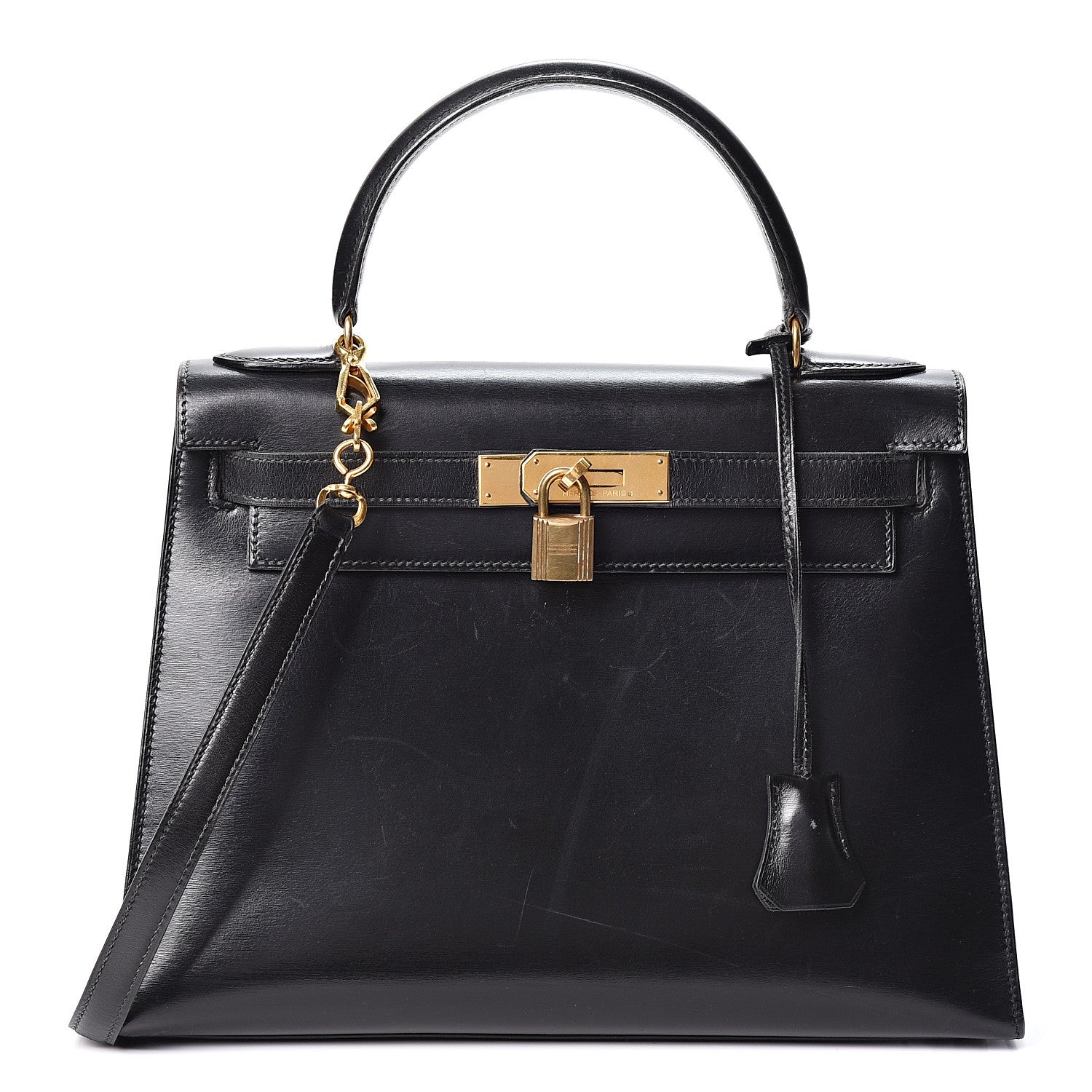 Hermes Box Kelly Sellier 28 Black 1 of 11