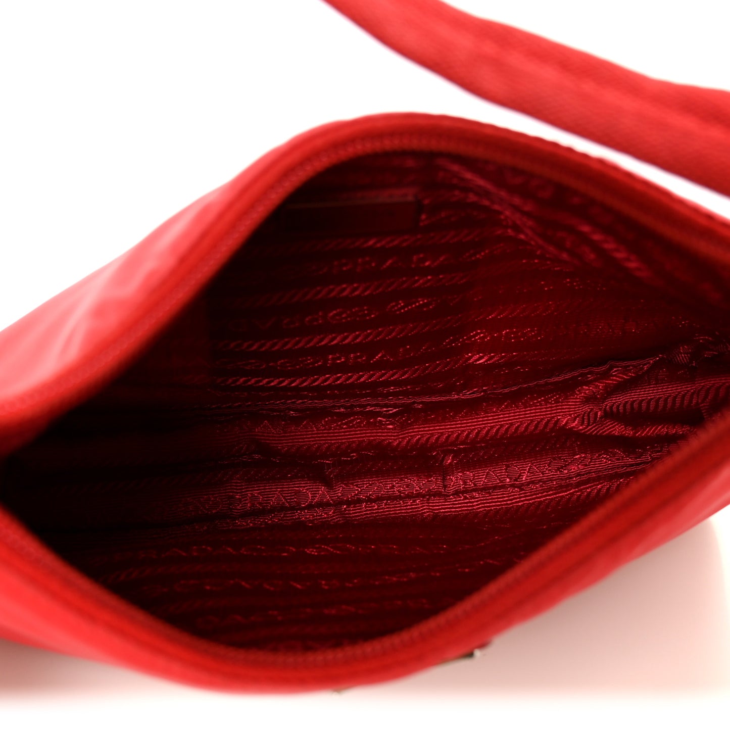 Tessuto Nylon Mini Re-Edition 2000 Bag Rosso