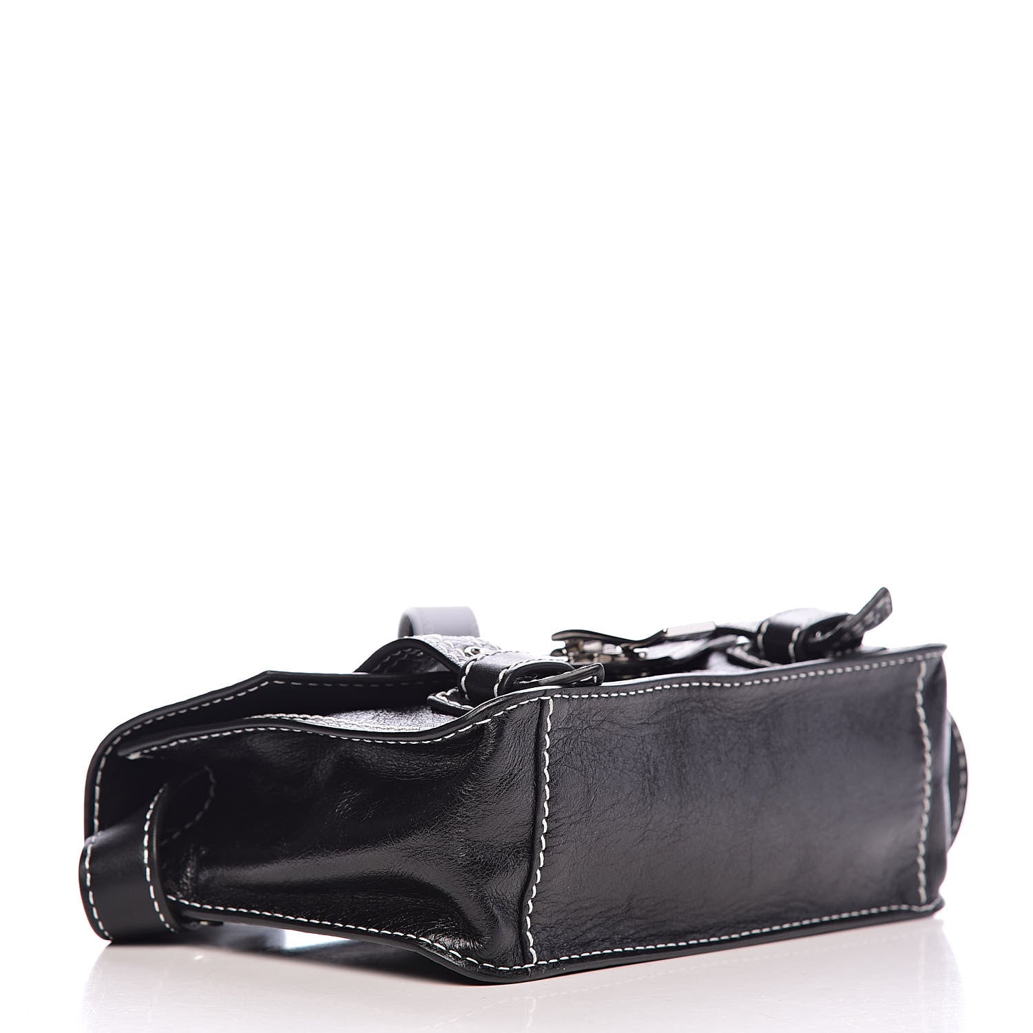 Proenza Schouler Lambskin PS1+ Mini Pouch Messenger Black 4 of 10