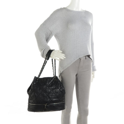 Chanel Lambskin Expandable Tote Black 2 of 7