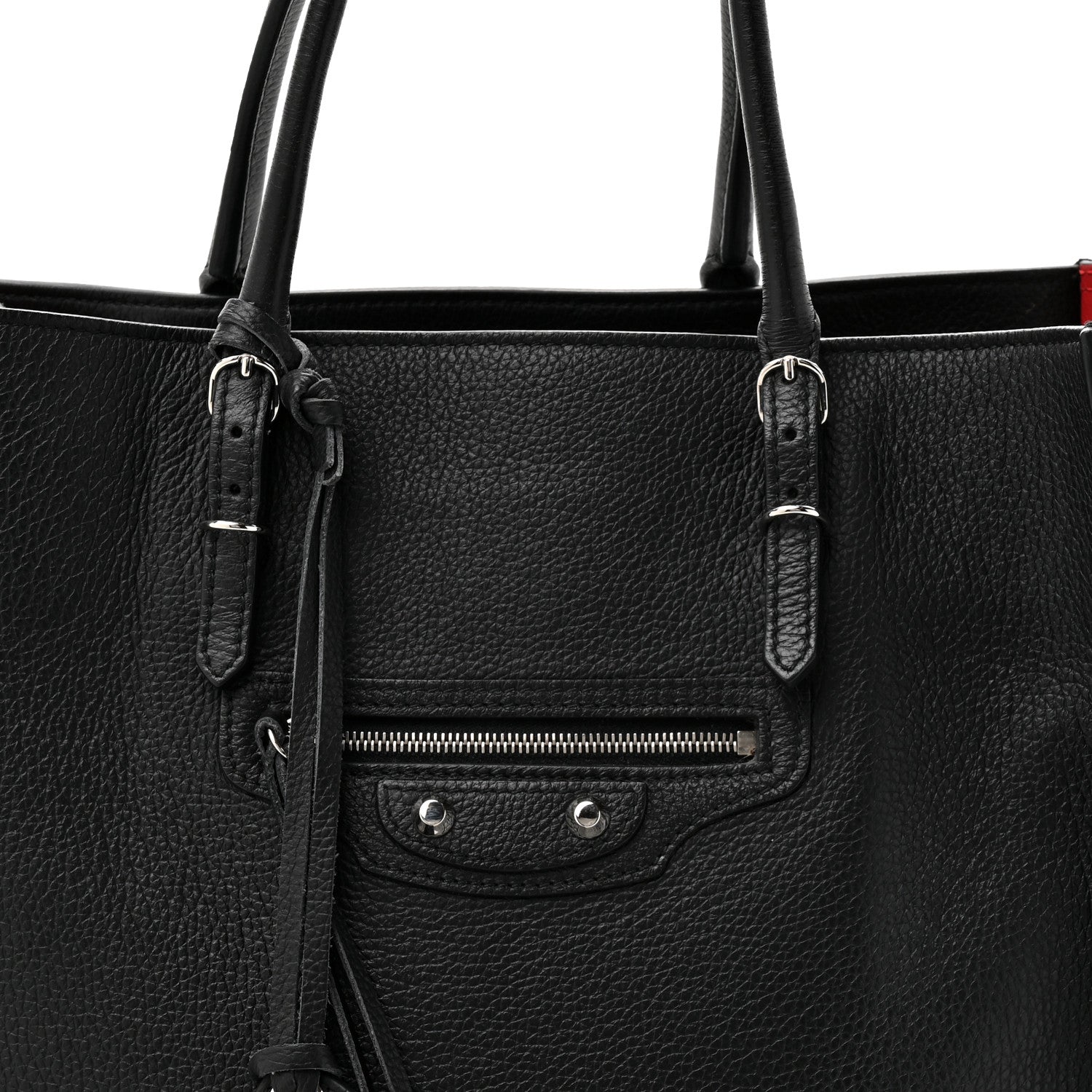 Balenciaga Veau Papier A5 Zip Around Tote Black 8 of 14