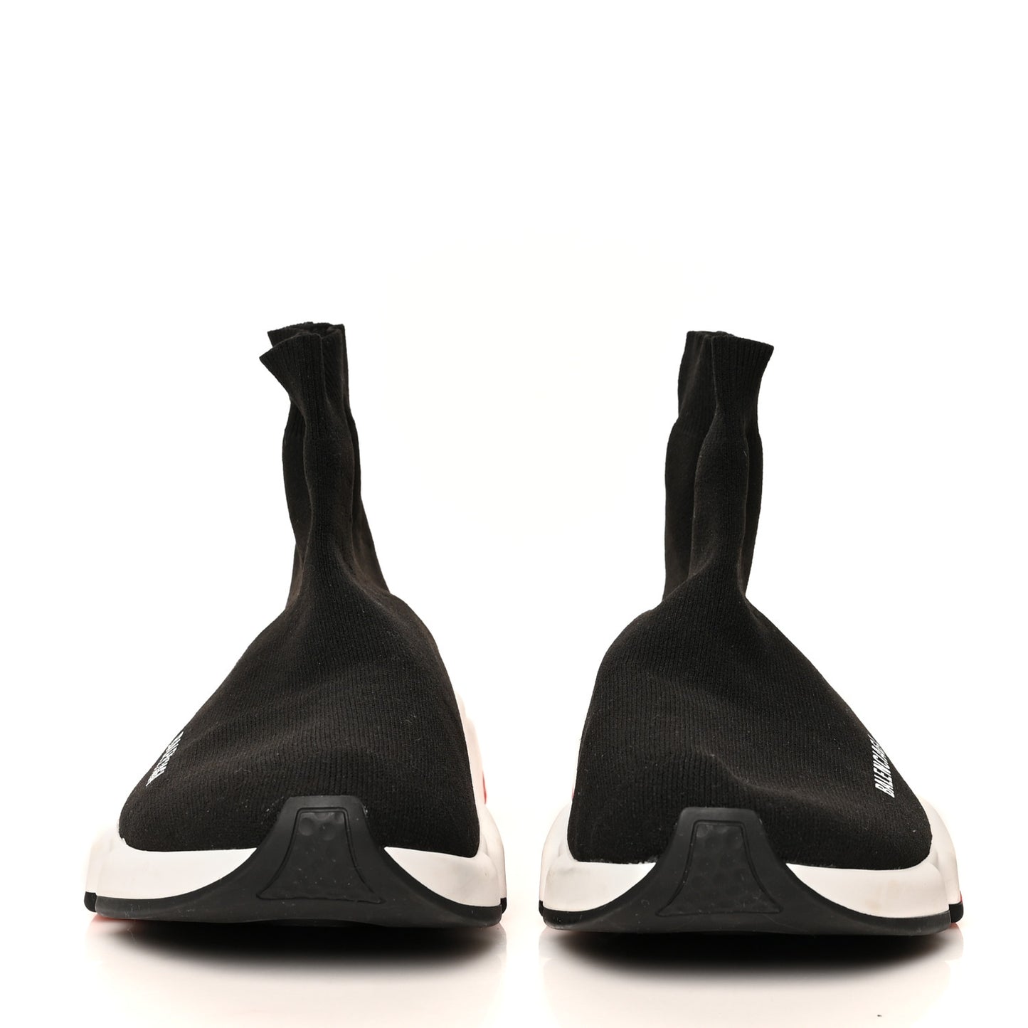 Neoprene Knit Mens Speed Sneakers 39 Black White Red