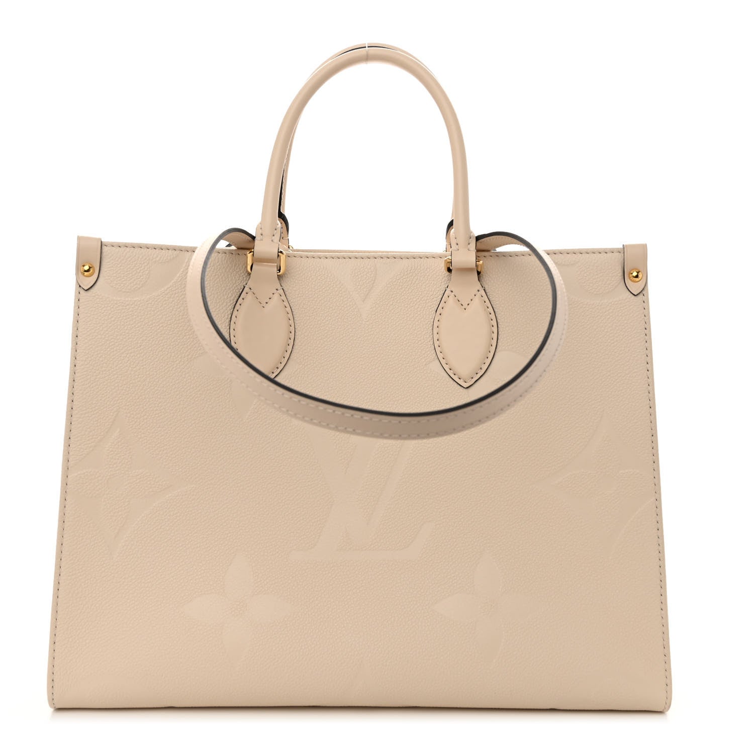 Louis Vuitton Empreinte Monogram Giant Onthego MM Creme 1 of 9