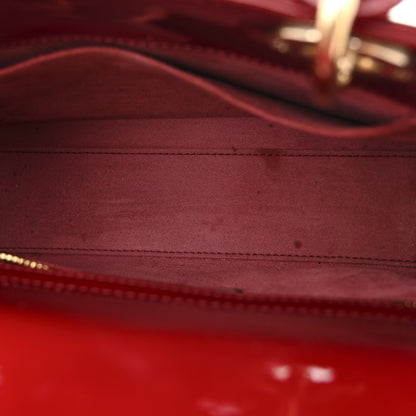 Christian Dior Patent Cannage Small Lady Dior Cherry Red 5 of 13
