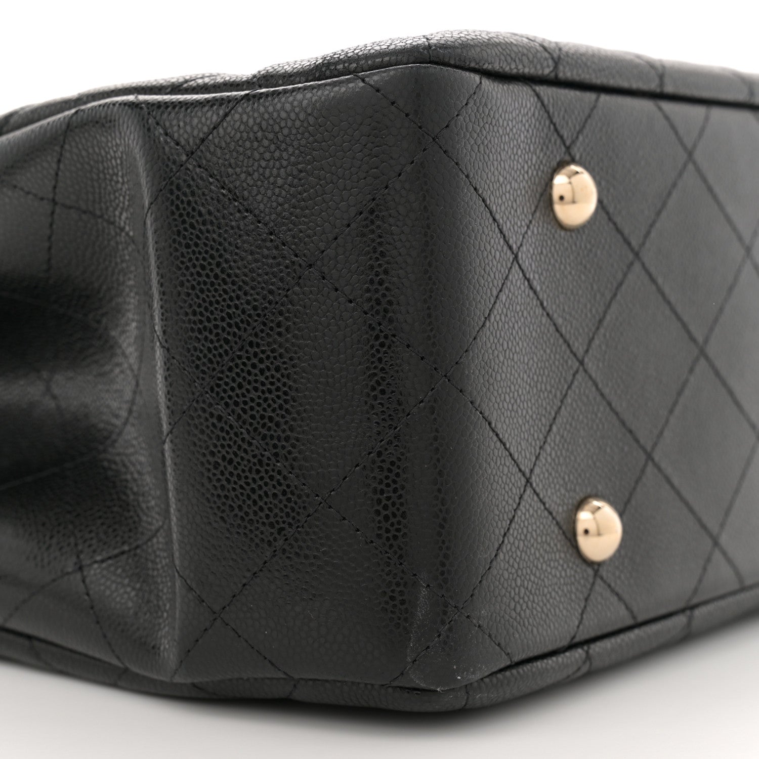 Chanel Caviar Quilted Large CC Shopping Tote Black 9 of 10