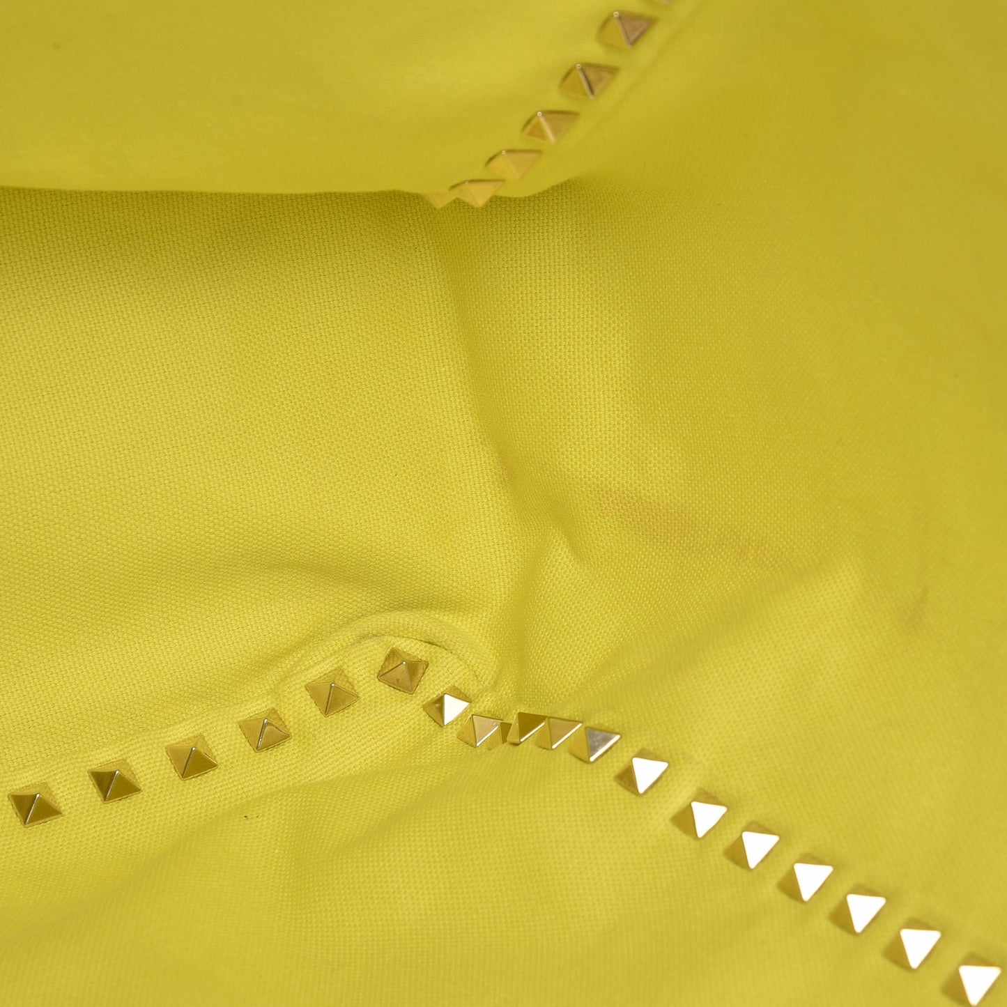 Canvas Large Rockstud Reversible Tote Pink Yellow