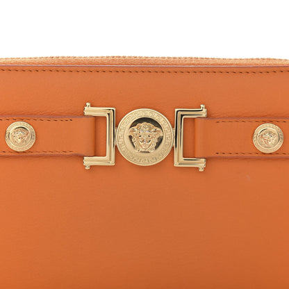 Versace Calfskin Tribute Zip Around Wallet Orange 9 of 9