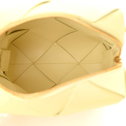 Bottega Veneta BOTTEGA VENETA Lambskin Maxi Intrecciato Mini Cassette Camera Bag Ice Cream 5 of 9