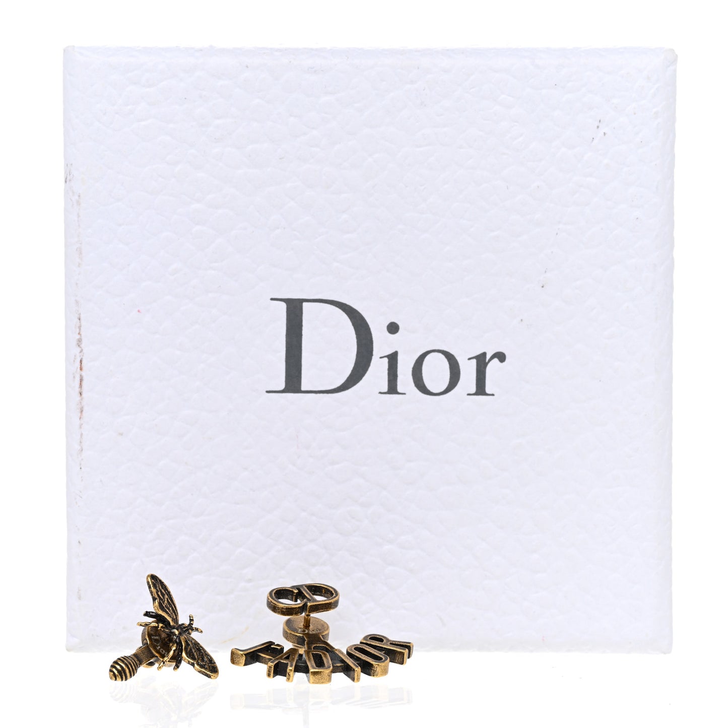 Metal J'Adior Earrings Aged Gold