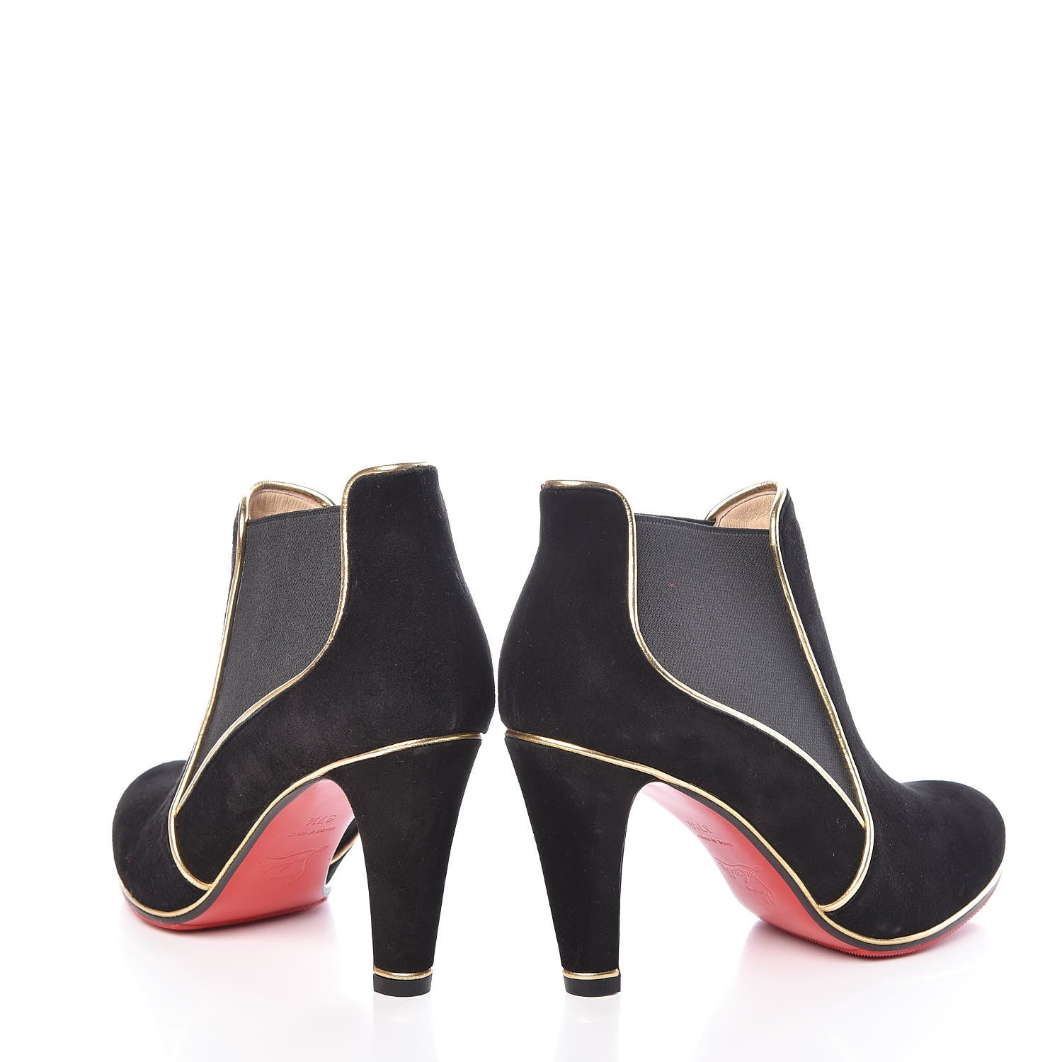 Christian Louboutin Veau Velours Loulouboot 85 Ankle Boots 37.5 Black 6 of 10