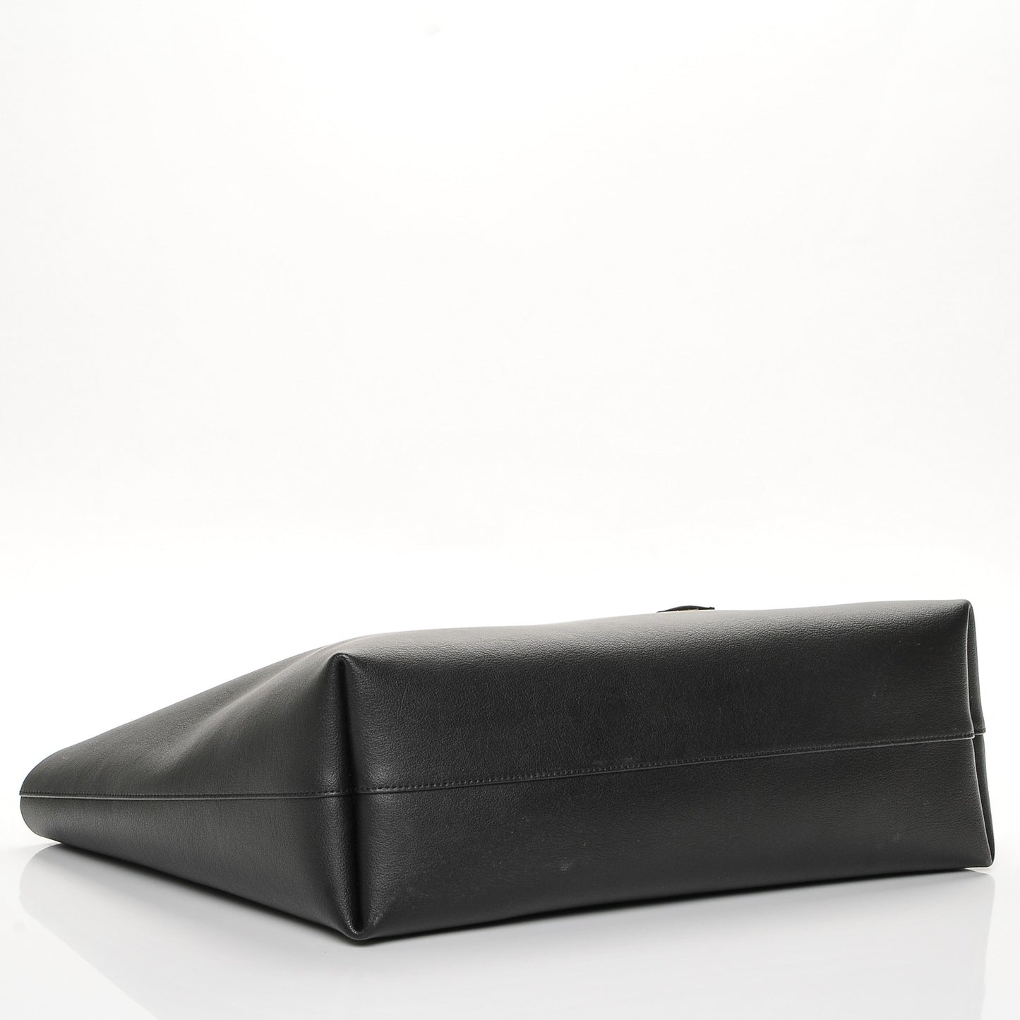Calfskin Large Shopping Tote Black