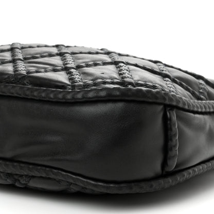 Chanel Quilted Lambskin Hidden Chain Hobo Black 10 of 10