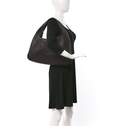 Bottega Veneta Nappa Intrecciato Large Veneta Hobo Ebano 2 of 10