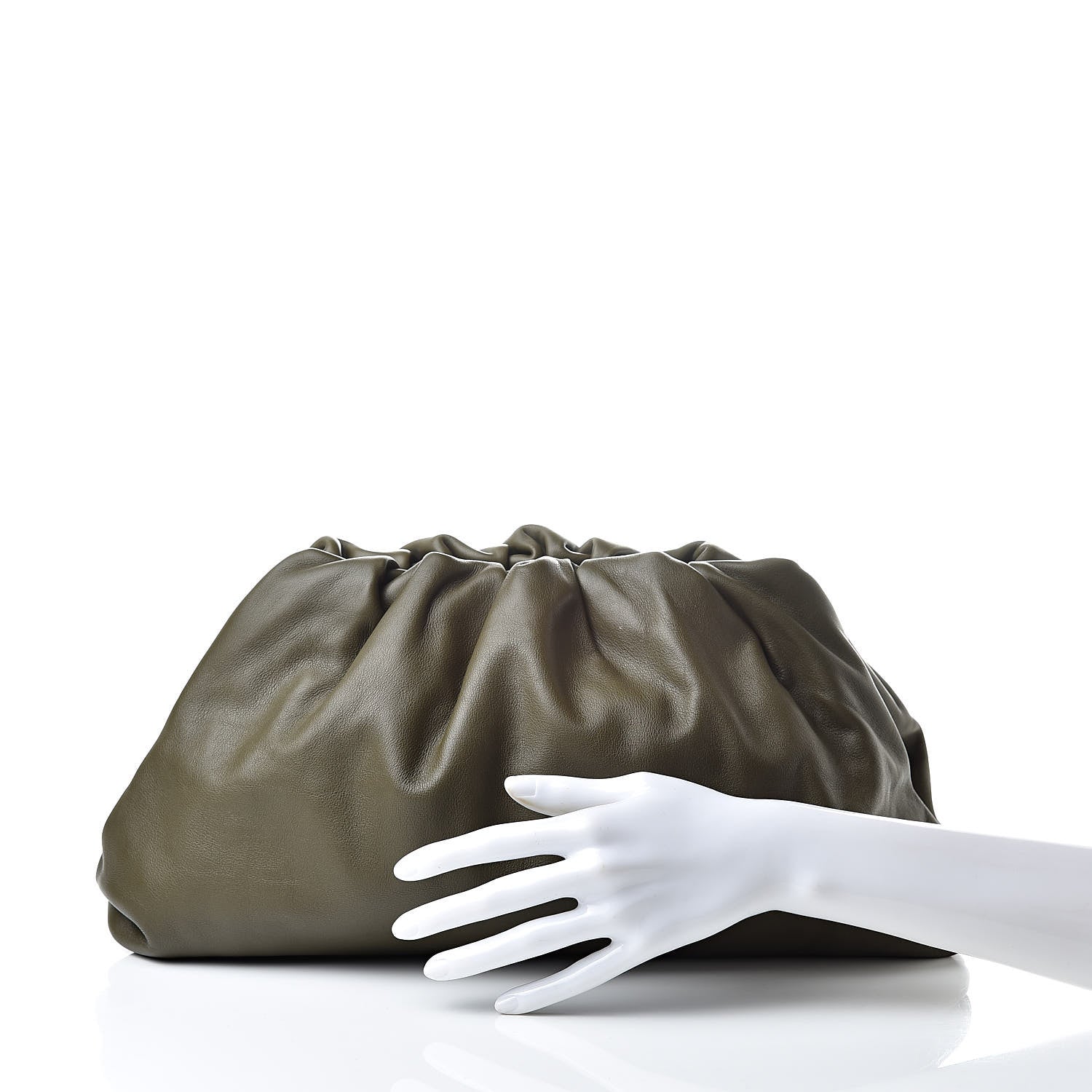 Bottega Veneta Smooth Butter Calf The Pouch Oversized Clutch Mustard 2 of 7