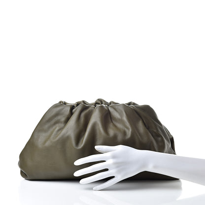 Bottega Veneta Smooth Butter Calf The Pouch Oversized Clutch Mustard 2 of 7