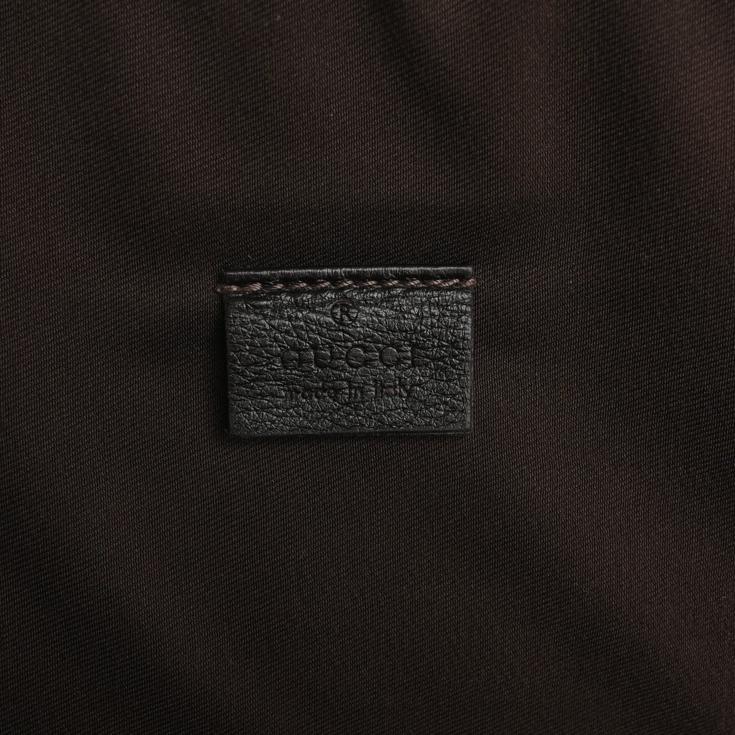 Guccissima Zip Around Laptop Case Dark Brown