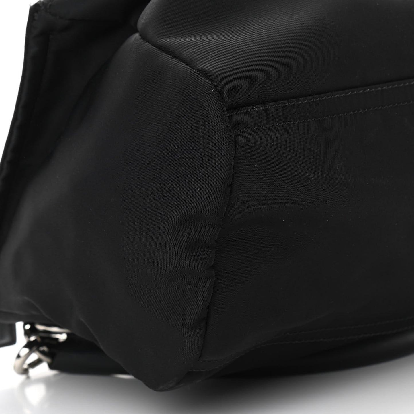 Nylon Logo Small Pandora Black White
