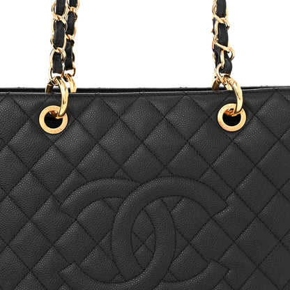 Chanel Caviar Quilted Grand Shopping Tote GST Black 8 of 11