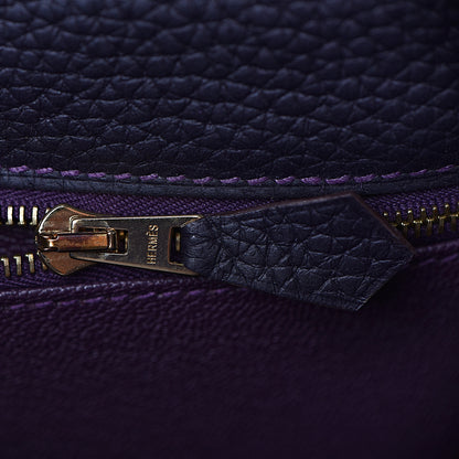 Hermes Taurillon Clemence Kelly Retourne 35 Raisin 18 of 46