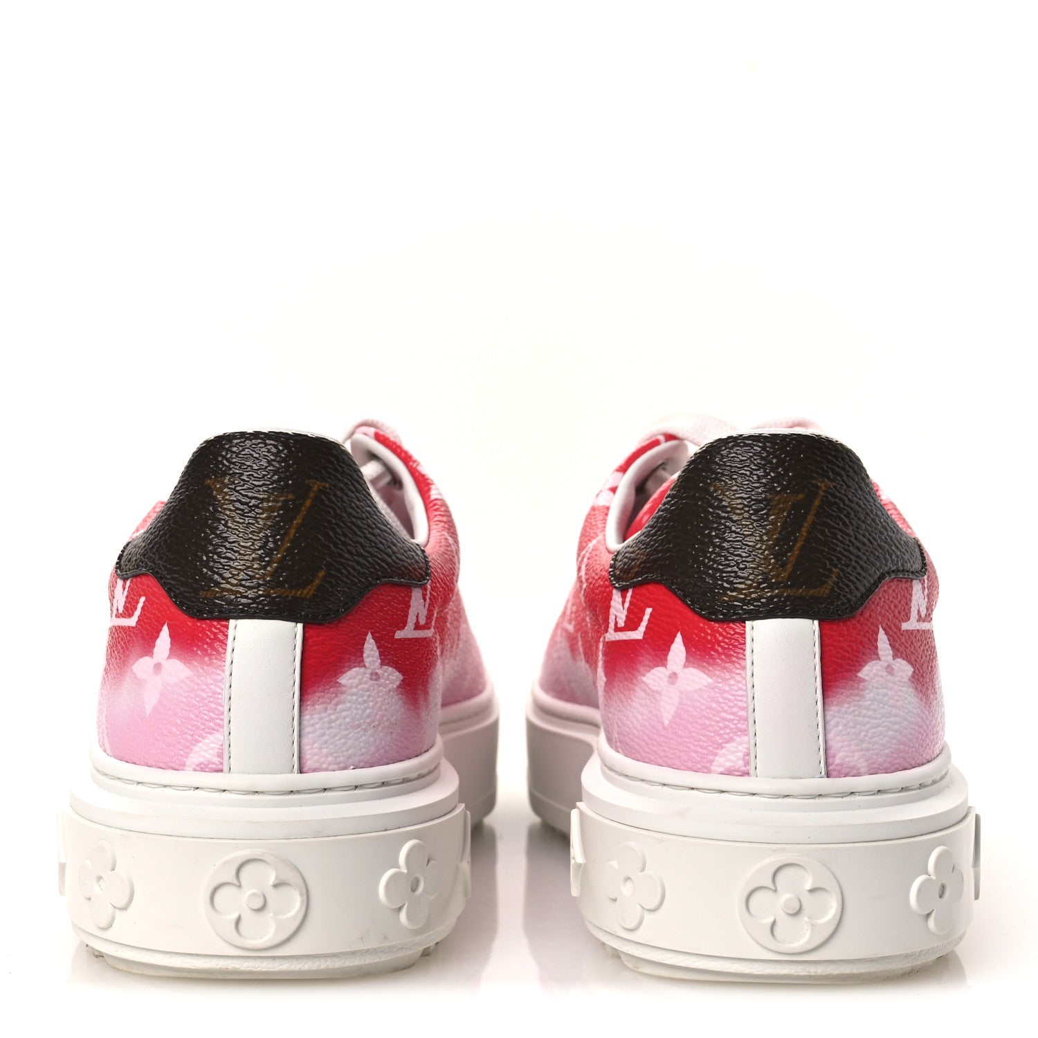Louis Vuitton Monogram Escale Time Out Sneakers 35.5 Red 6 of 10