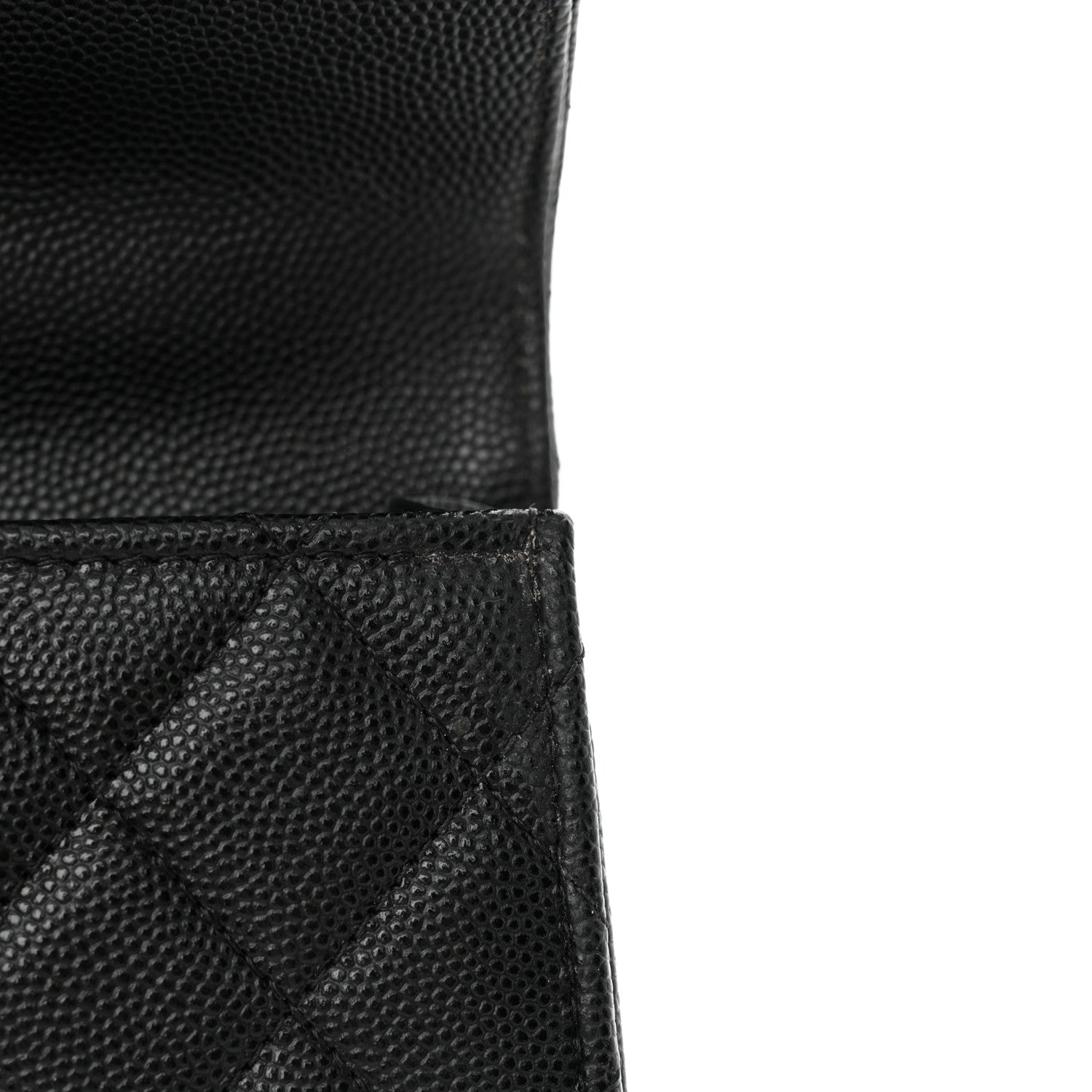 Chanel Caviar Quilted Chain Match Top Handle Phone Holder With Chain Black 12 of 15