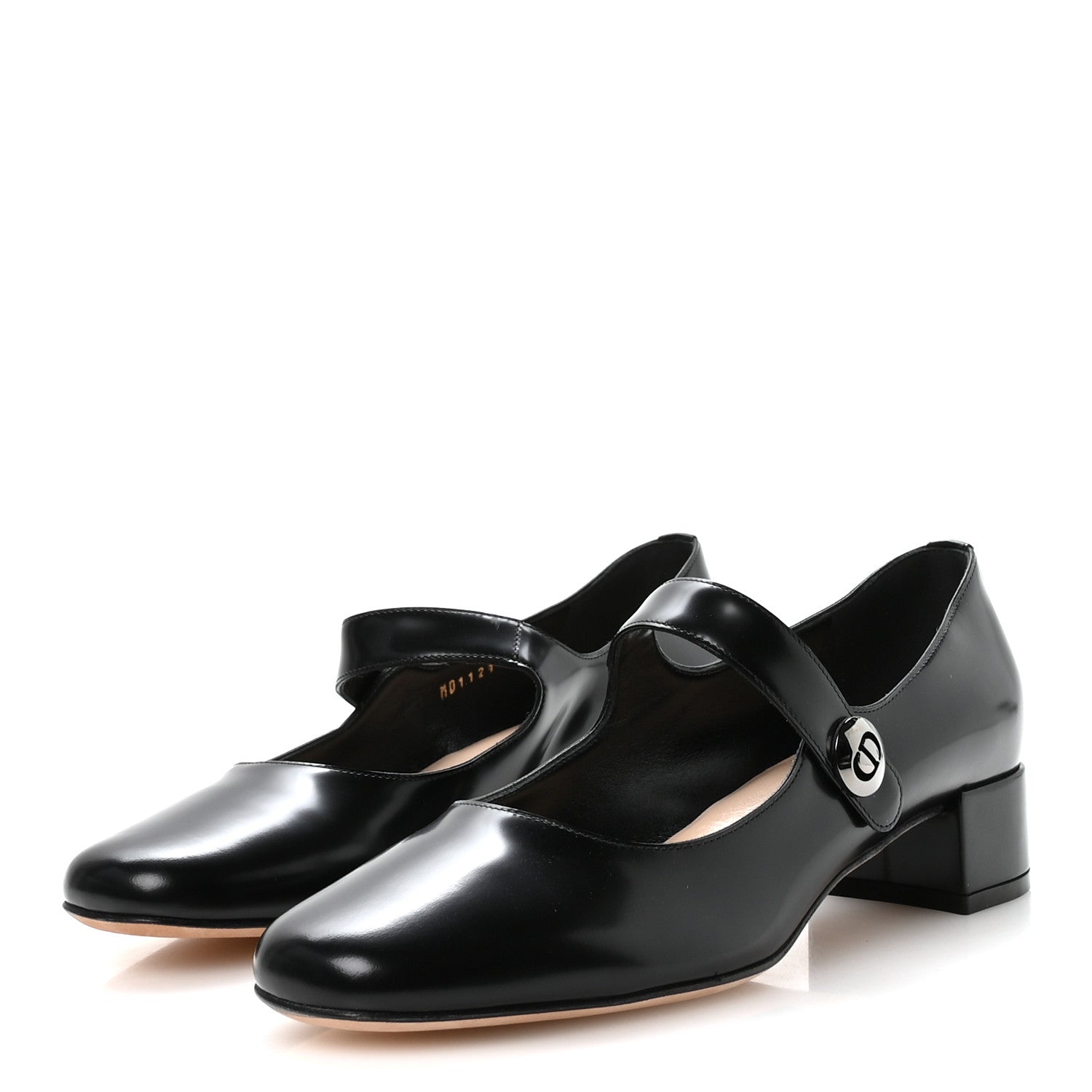 Christian Dior Brushed Calfskin Uniform 30mm Pumps 38 Black 4 of 9