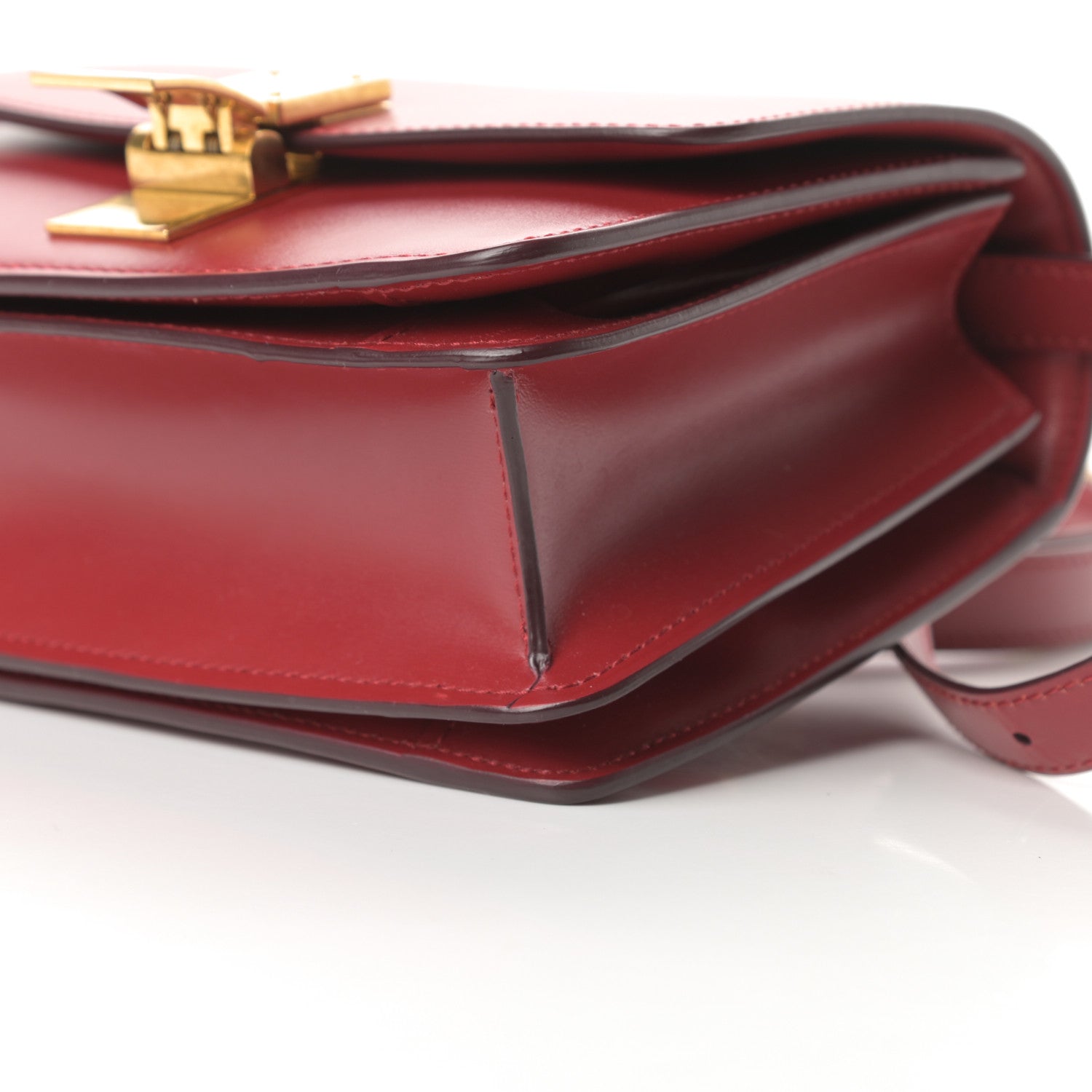 Celine Smooth Calfskin Small Classic Box Flap Bag Red 10 of 11