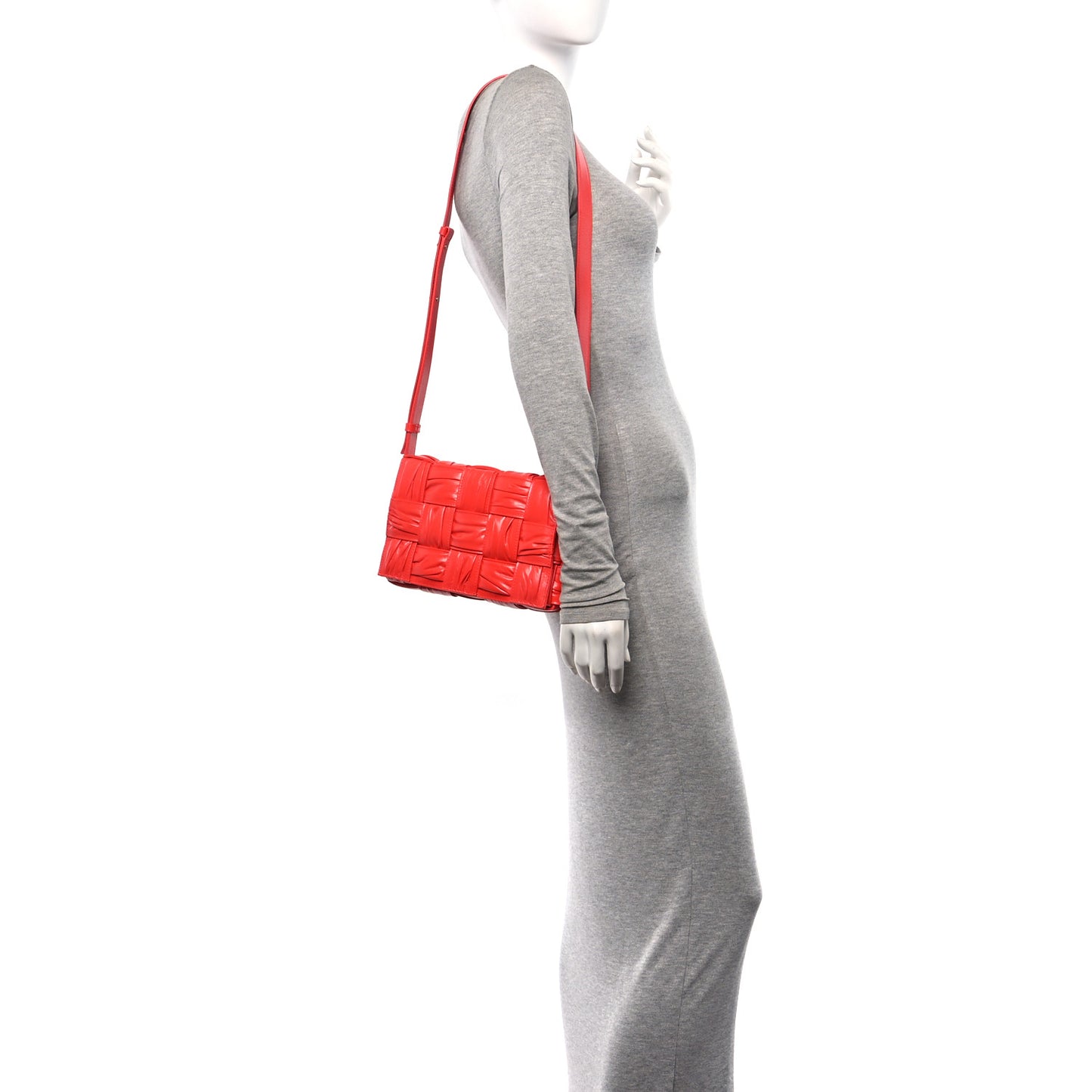 Calfskin Intreccio Plisse Cassette Crossbody Bag Sunburst