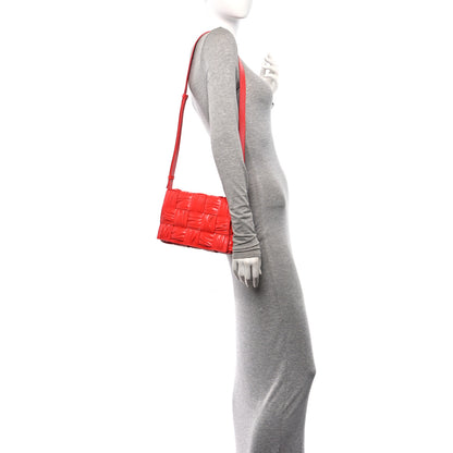 Bottega Veneta Calfskin Intreccio Plisse Cassette Crossbody Bag Sunburst 2 of 9