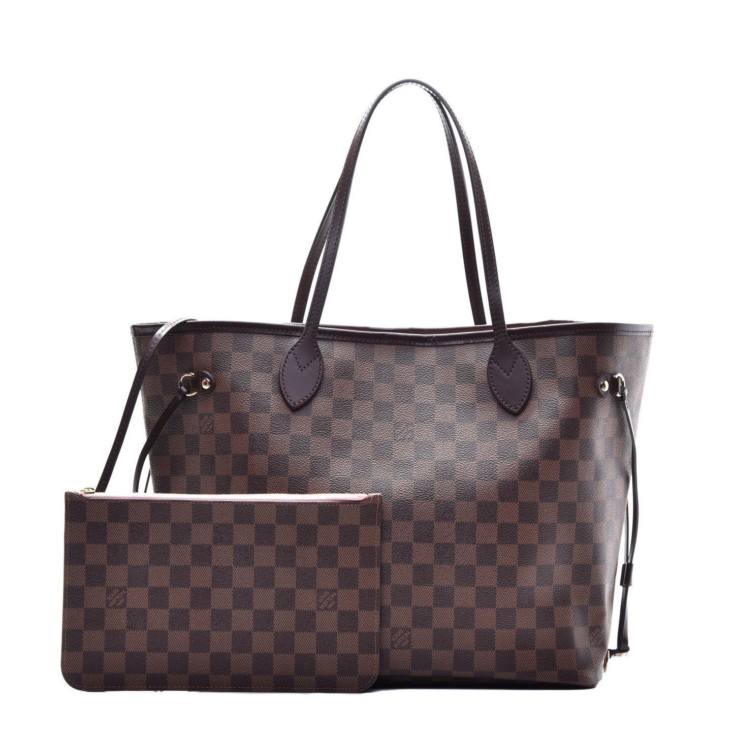 Damier Ebene Neo Neverfull MM Rose Ballerine